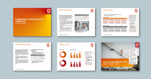 PowerPoint presentation template for energy retailer. Client: Origin Energy