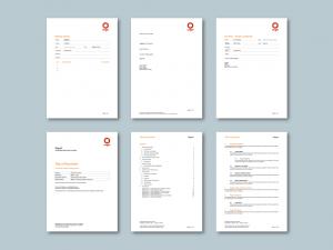 Word report and stationery templates for energy retailer​. Client: Origin Energy