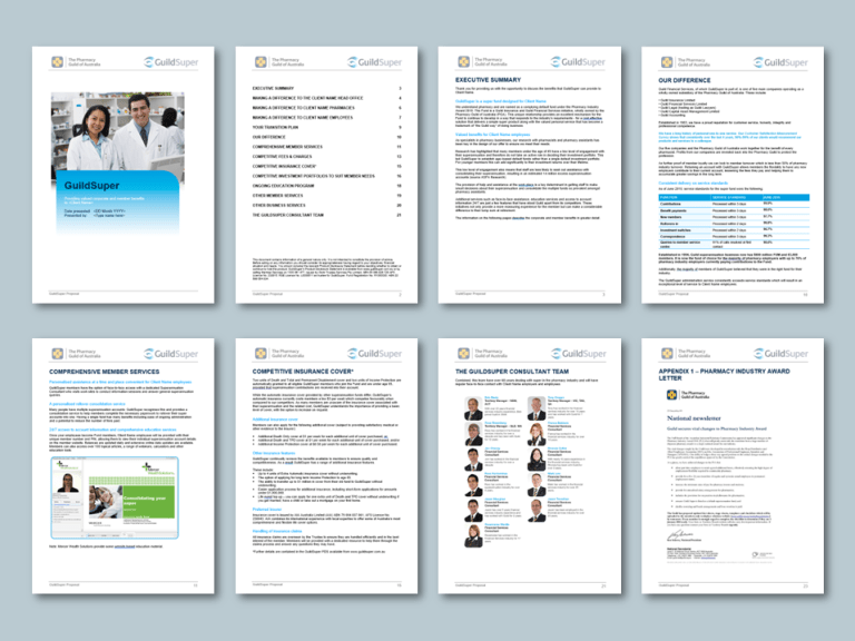 Guild Insurance Word cobranded tender template for insurance provider