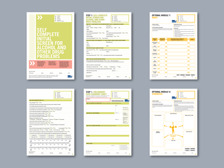 Turning Point Word screening forms for addiction treatment center