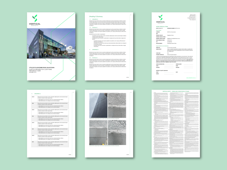 Vertical Safety Word and approval form templates for safety equipment training consultants