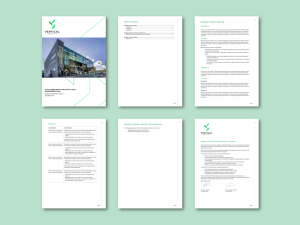Vertical Safety Word policy report template for safety equipment training consultants