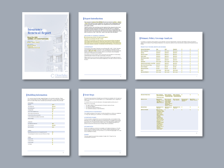 Clearlake Word strata plan template for insurance company