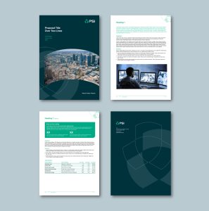 PSI Australia InDesign to Word proposal template for integrated services consultancy