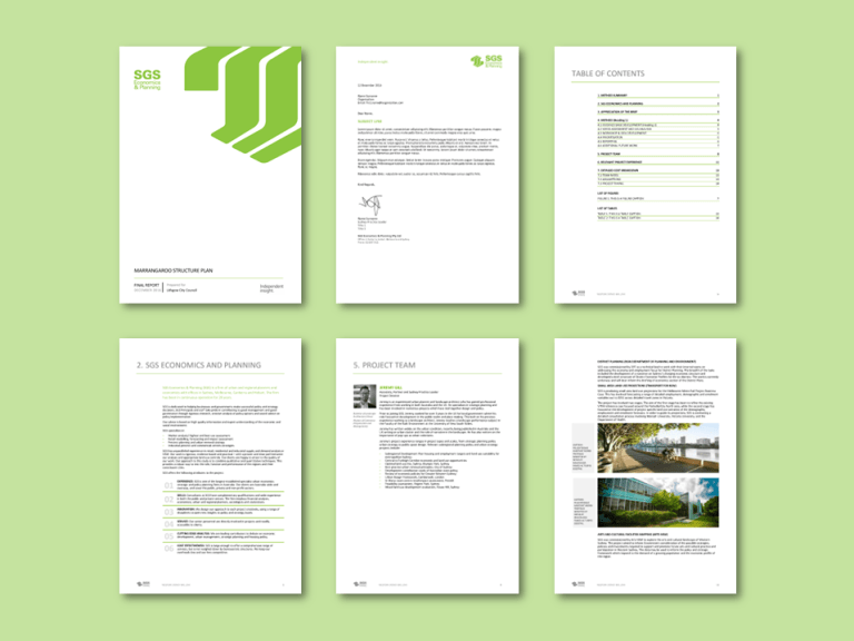 SGS Word proposal template economics planning consultancy