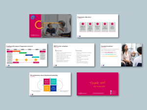The Oxford Group PowerPoint presentation template deck for not-for-profit vocational educational provider