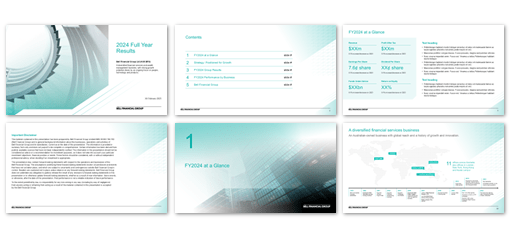 Bell Financial Group PowerPoint slide deck template