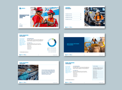 Orica PowerPoint slide deck template