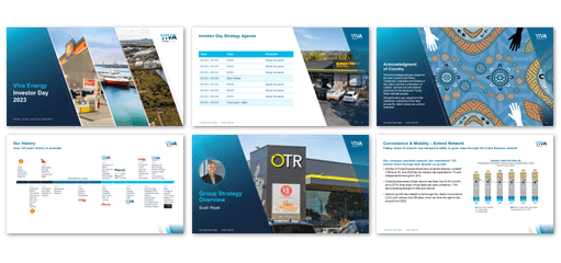 Viva Energy PowerPoint slide deck template